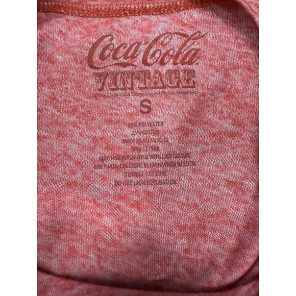 Coca-Cola Vintage Red Sleeveless Tank Top S - Picture 5 of 6